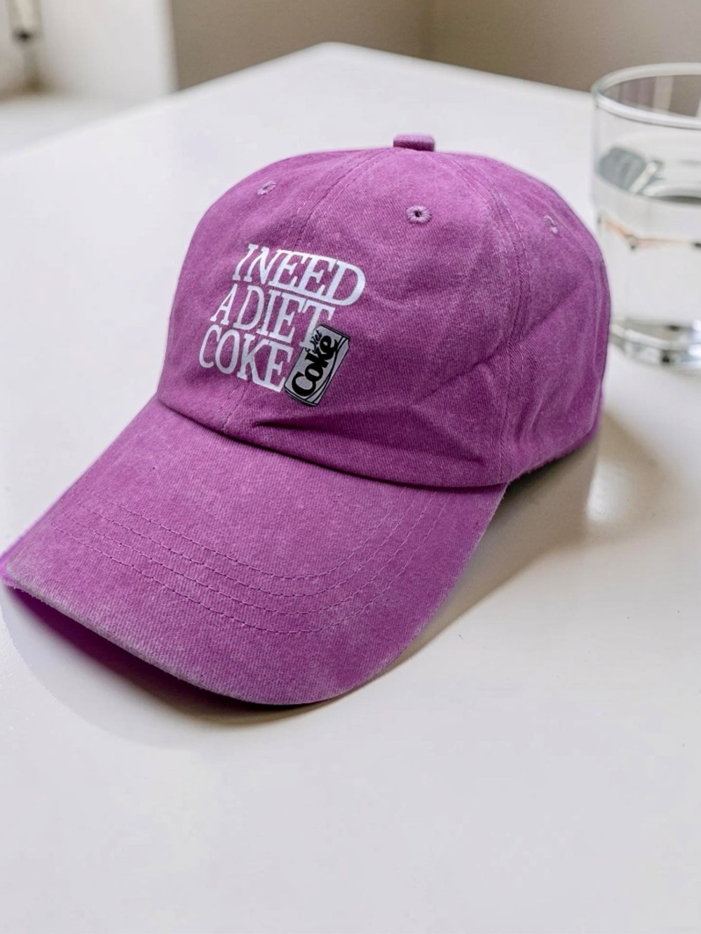 Pink “I Need a Diet Coke” Adjustable Hat - Picture 2 of 6